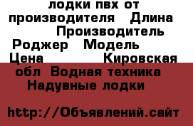 лодки пвх от производителя › Длина ­ 2 800 › Производитель ­ Роджер › Модель ­ SL › Цена ­ 11 250 - Кировская обл. Водная техника » Надувные лодки   